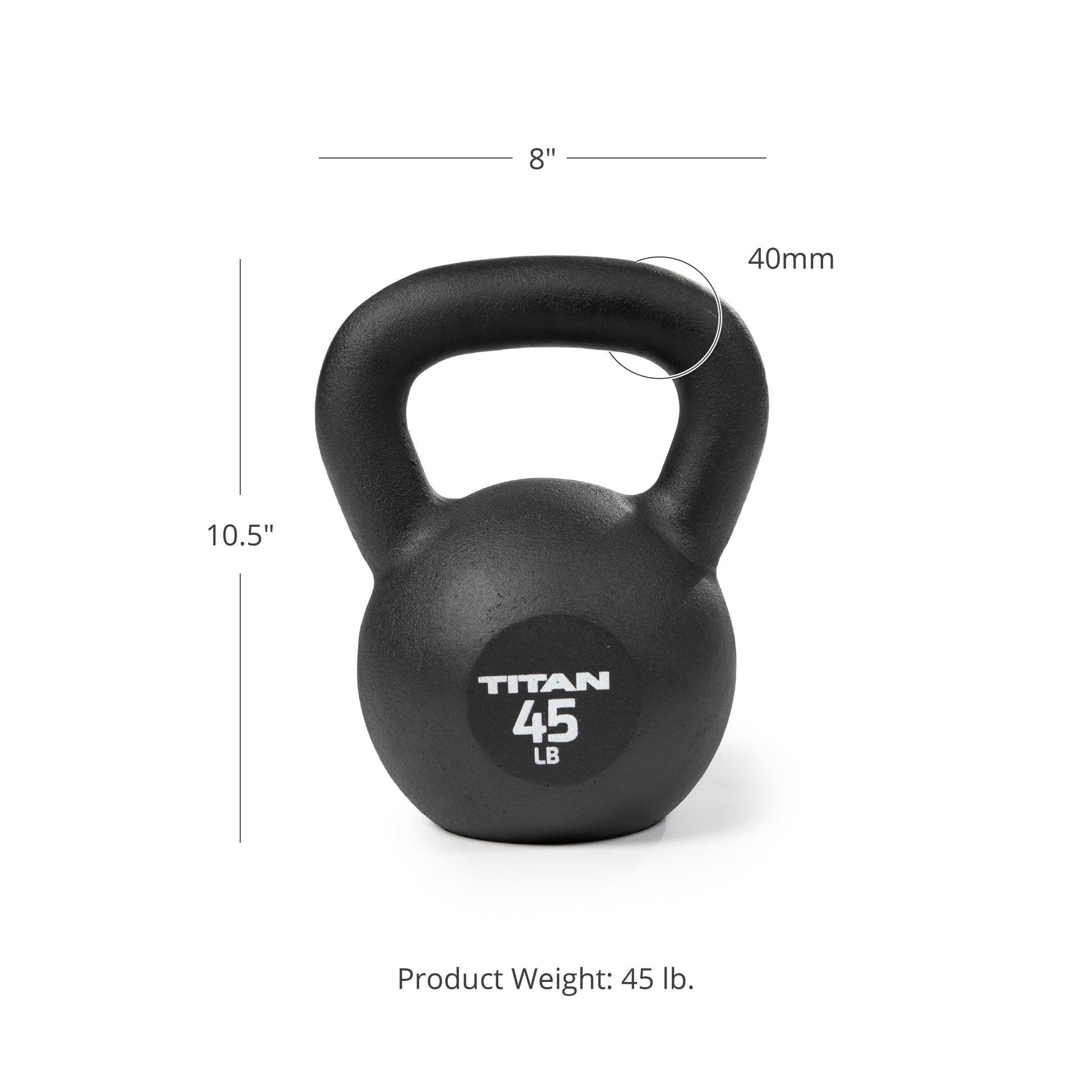 SCRATCH AND DENT - 45 LB Cast Iron Kettlebells - FINAL SALE