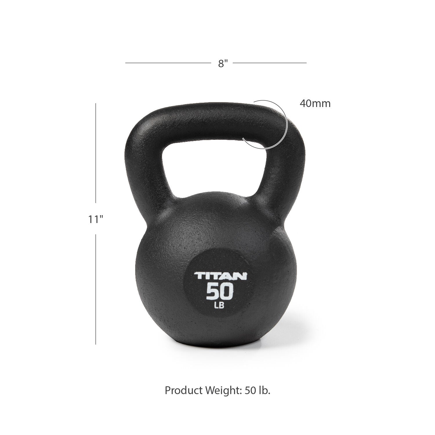 SCRATCH AND DENT - 50 LB Cast Iron Kettlebells - FINAL SALE