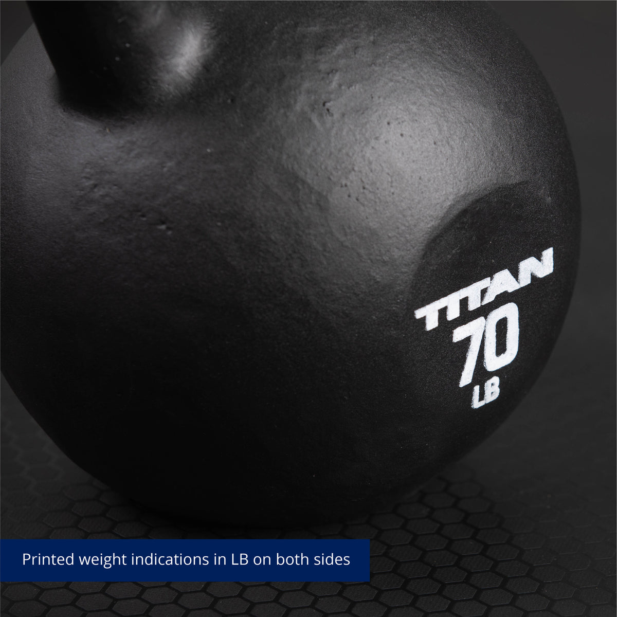 SCRATCH AND DENT - 70 LB Cast Iron Kettlebell - FINAL SALE - view 4