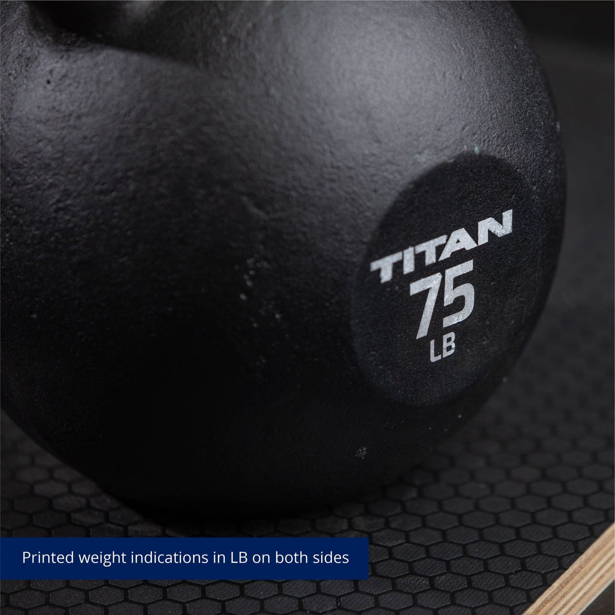 SCRATCH AND DENT - 75 LB Cast Iron Kettlebell - FINAL SALE - view 4