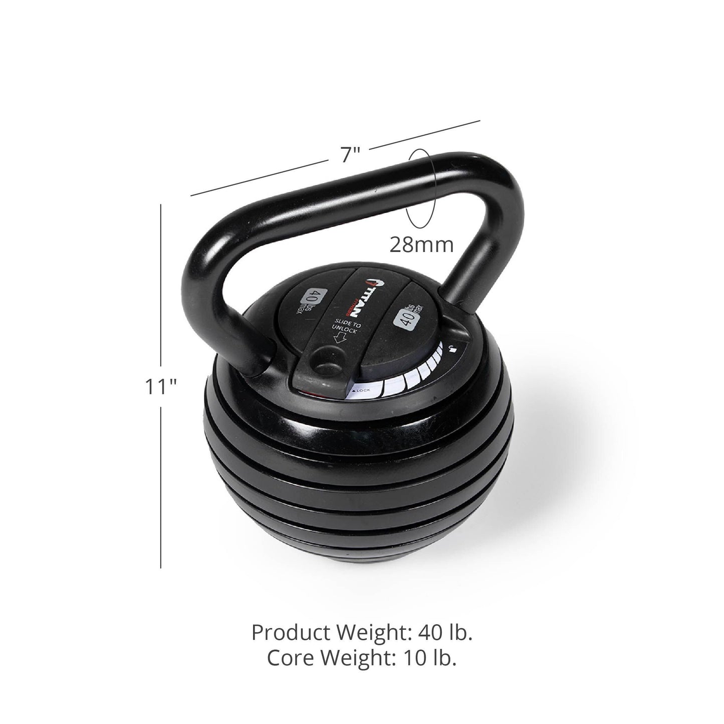 40 LB Adjustable Kettlebell - view 11