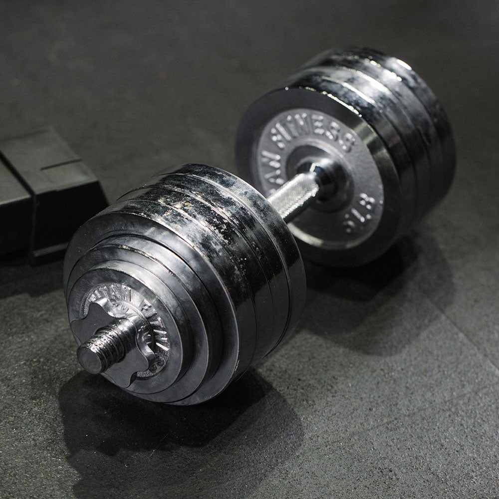 105 LB Set Adjustable Chrome Dumbbells - view 4