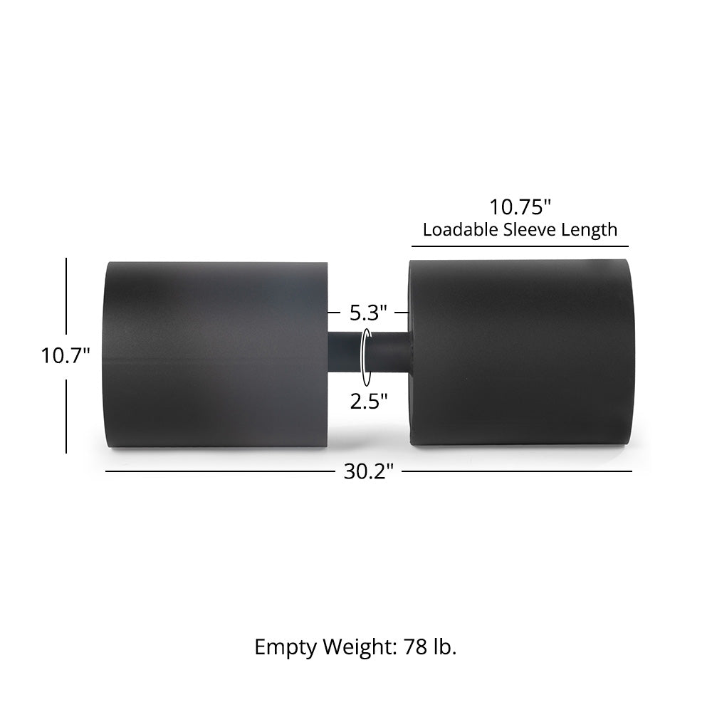 10" Circus Dumbbell, 2.5" Handle