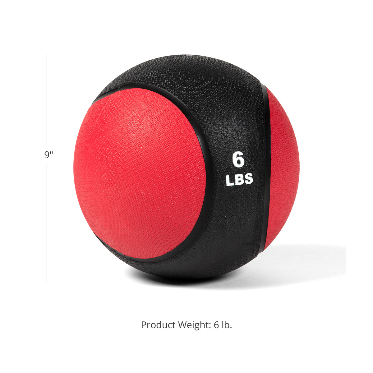 Scratch and Dent - 6lb Rubber Medicine Ball - FINAL SALE - view 13