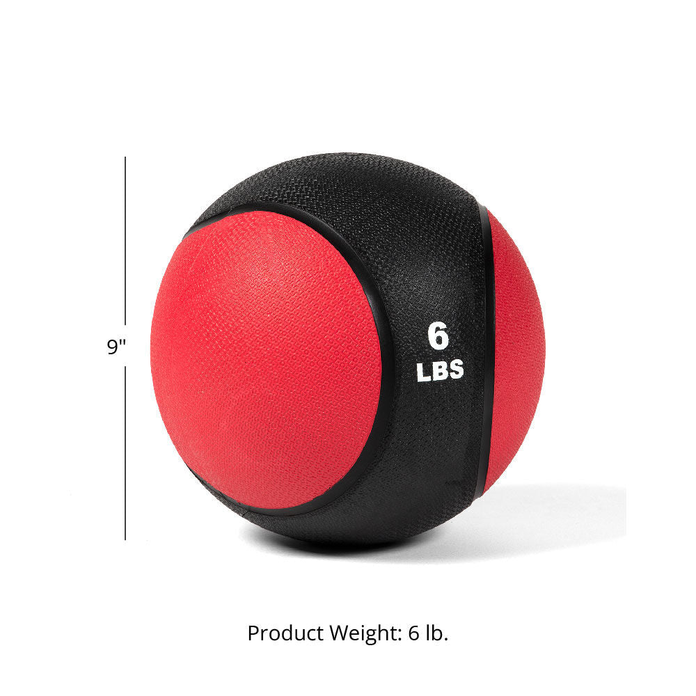 Scratch and Dent - 6lb Rubber Medicine Ball - FINAL SALE - view 2