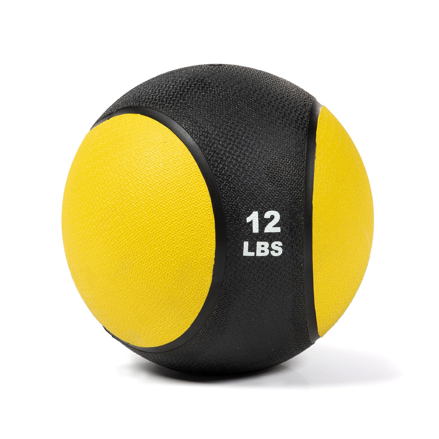 Scratch and Dent - 12lb Rubber Medicine Ball Yellow / Black - FINAL SALE - view 11