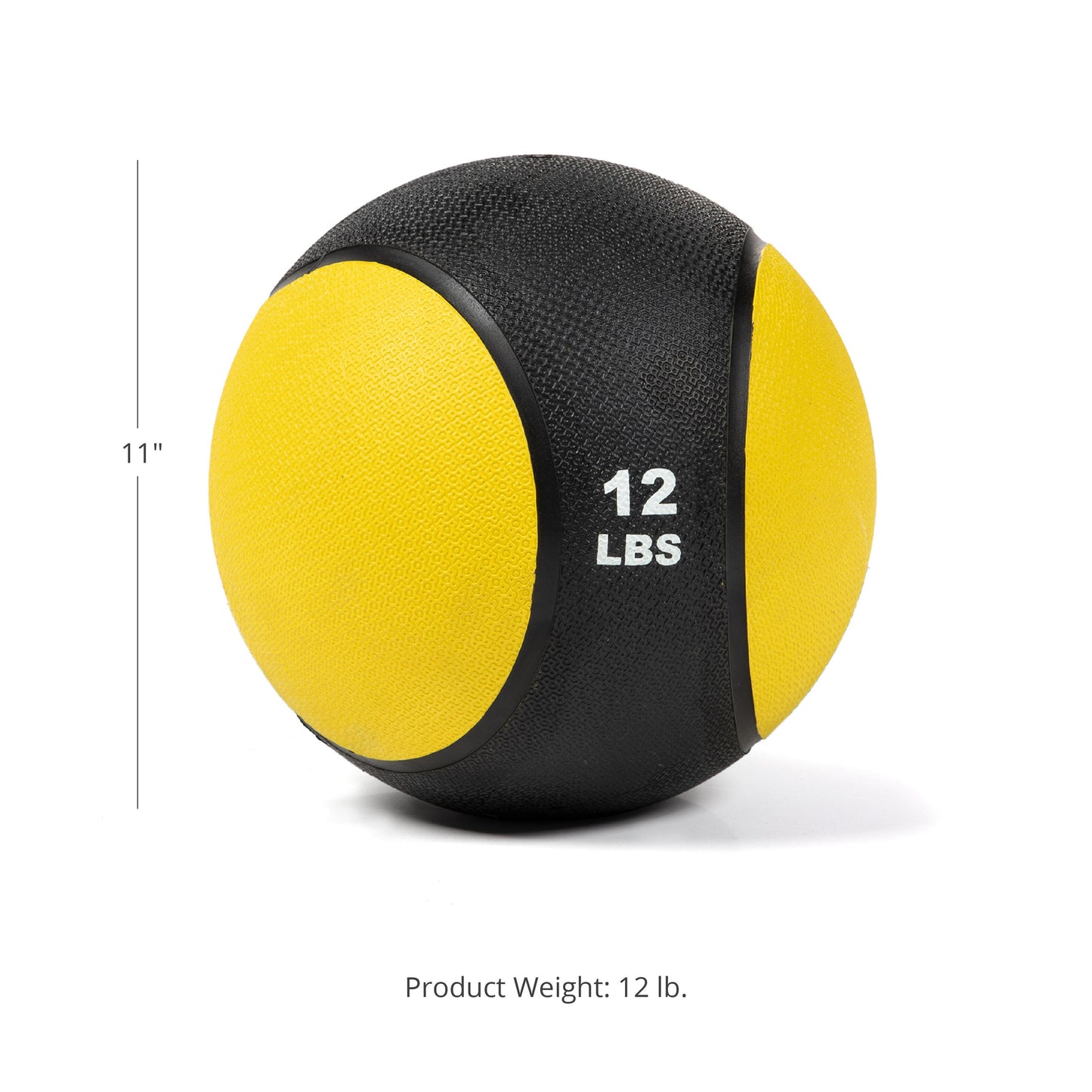 Scratch and Dent - 12 LB Rubber Medicine Ball - FINAL SALE - view 2
