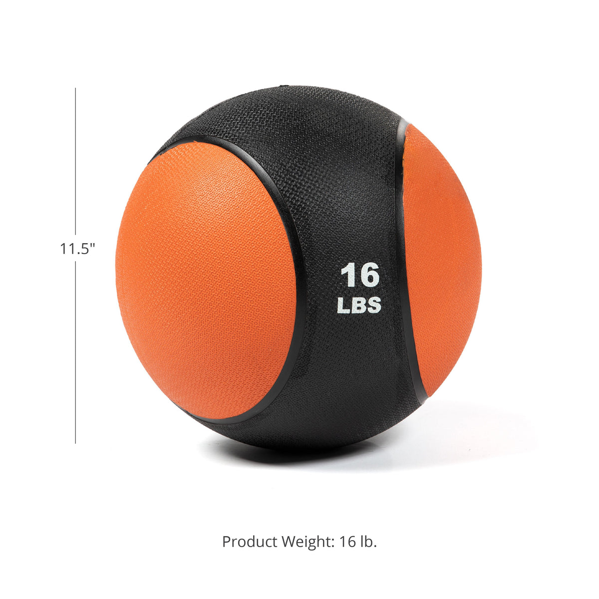 Scratch and Dent - 16lb Rubber Medicine Ball - FINAL SALE - view 12