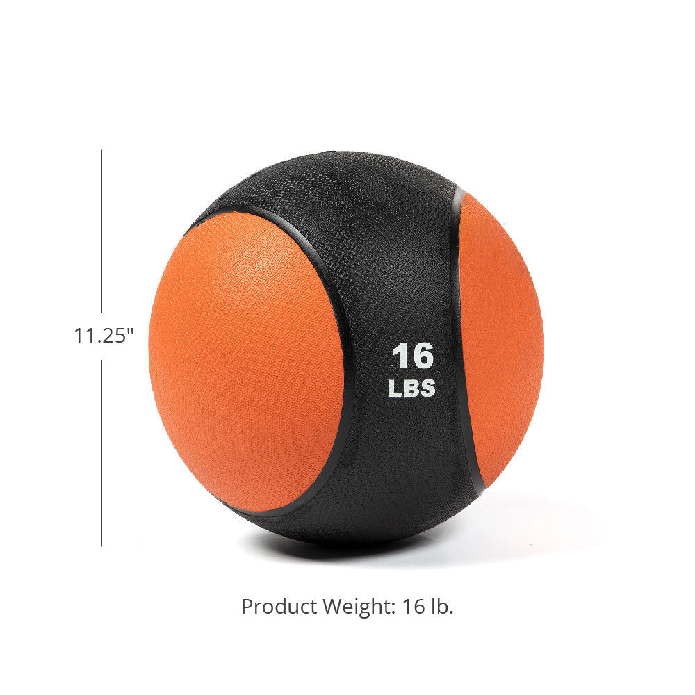 Scratch and Dent - 16lb Rubber Medicine Ball - FINAL SALE - view 2