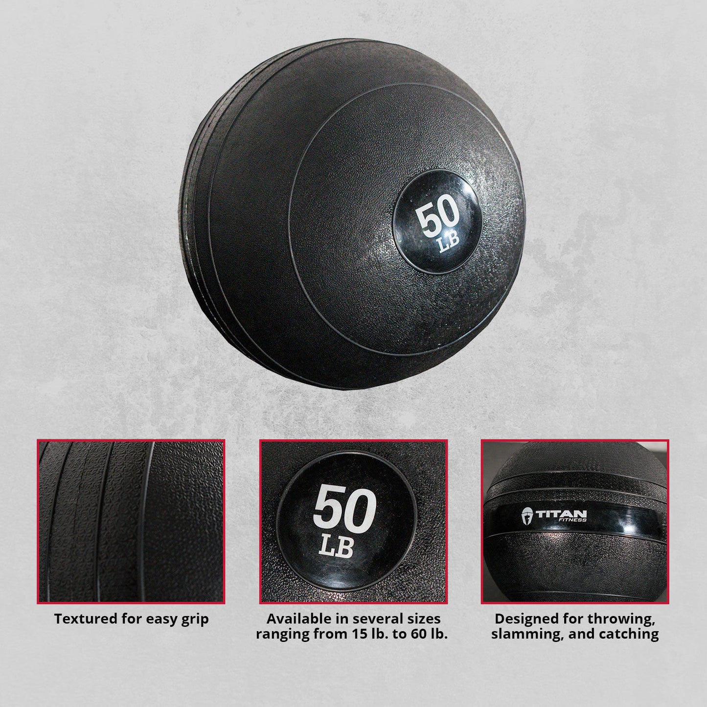Scratch and Dent - 50 lb. Slam Ball Rubber - FINAL SALE - view 2