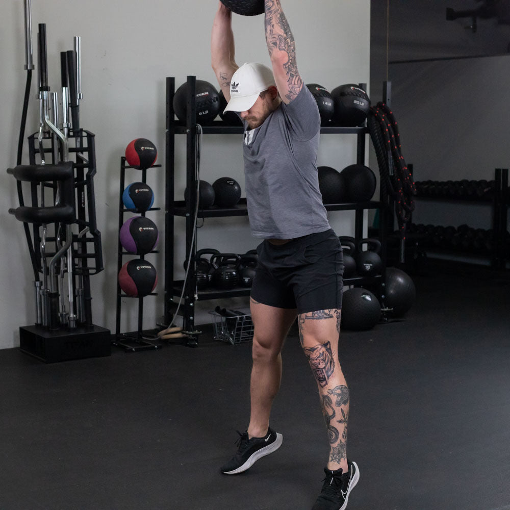 90 LB Rubber Tread Slam Ball - view 5