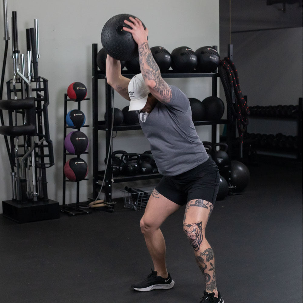 20 LB Rubber Tread Slam Ball - view 6