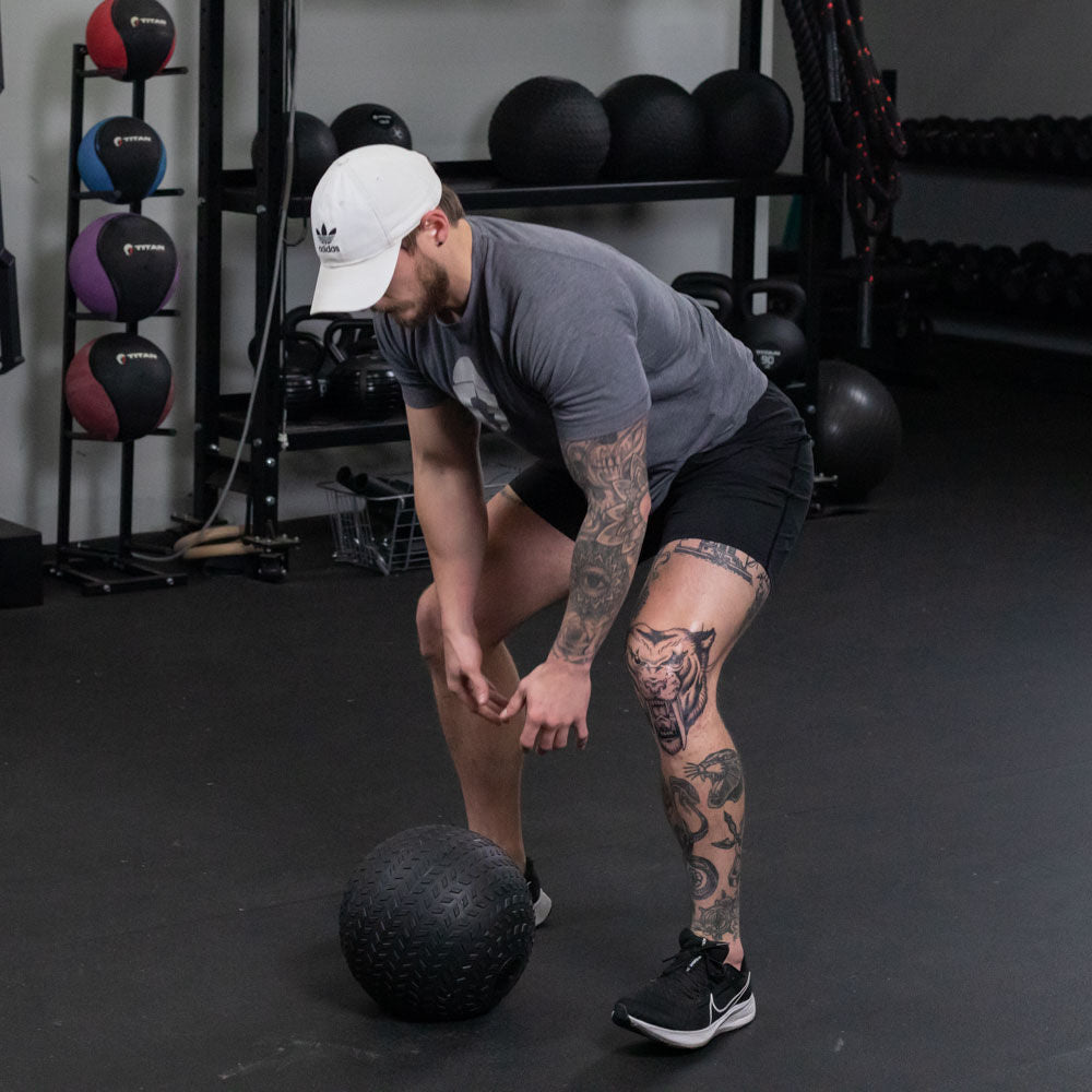 40 LB Rubber Tread Slam Ball - view 7