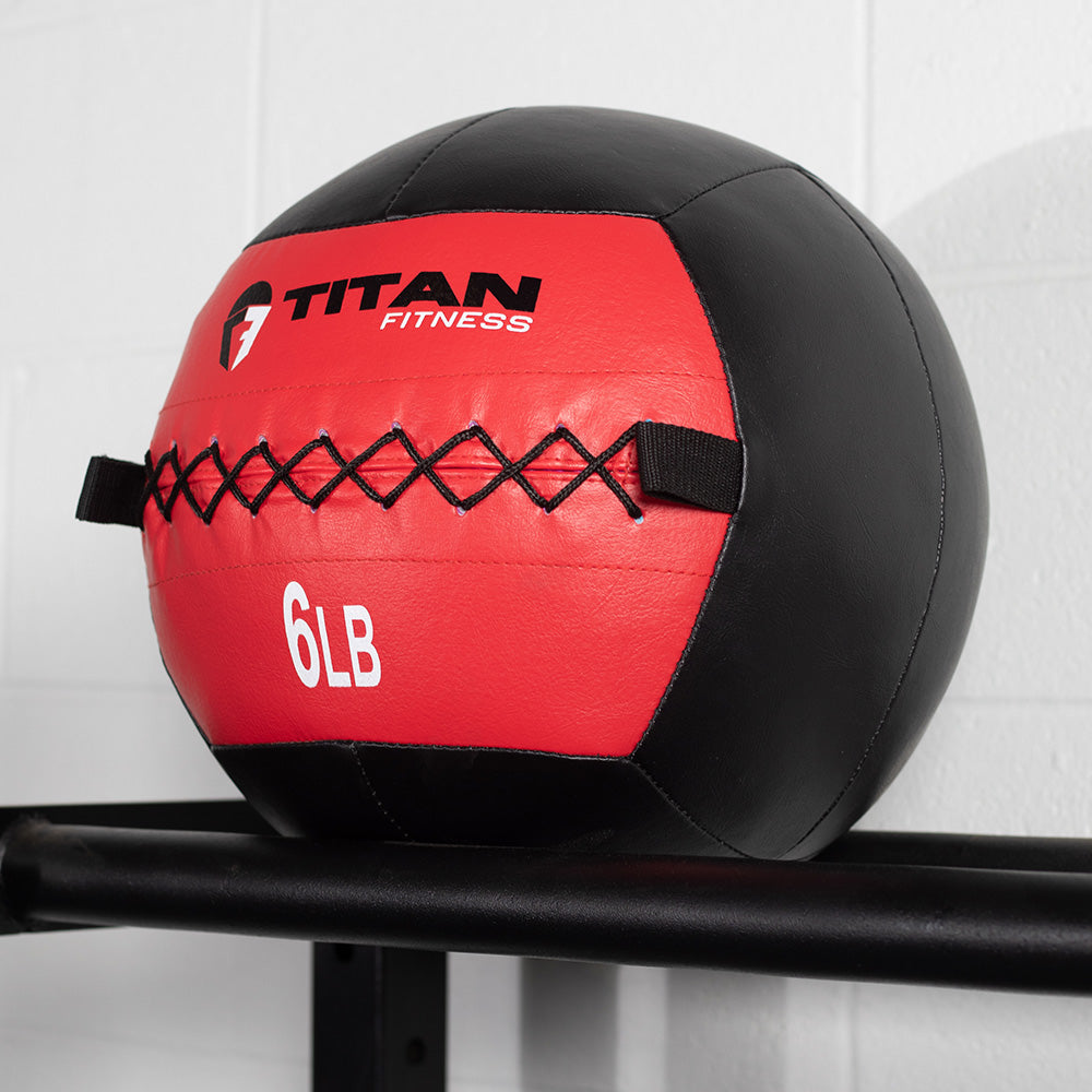 6 LB Soft Leather Medicine Wall Ball - view 2