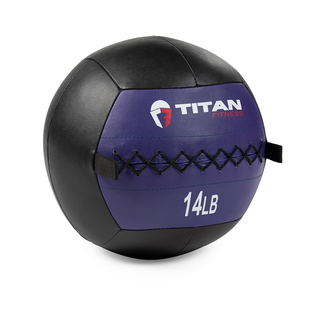 14 LB Soft Leather Medicine Wall Ball - view 1