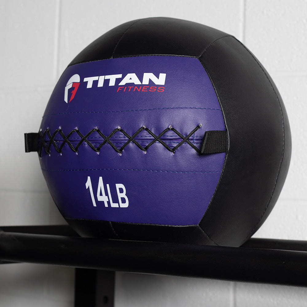 14 LB Soft Leather Medicine Wall Ball - view 2
