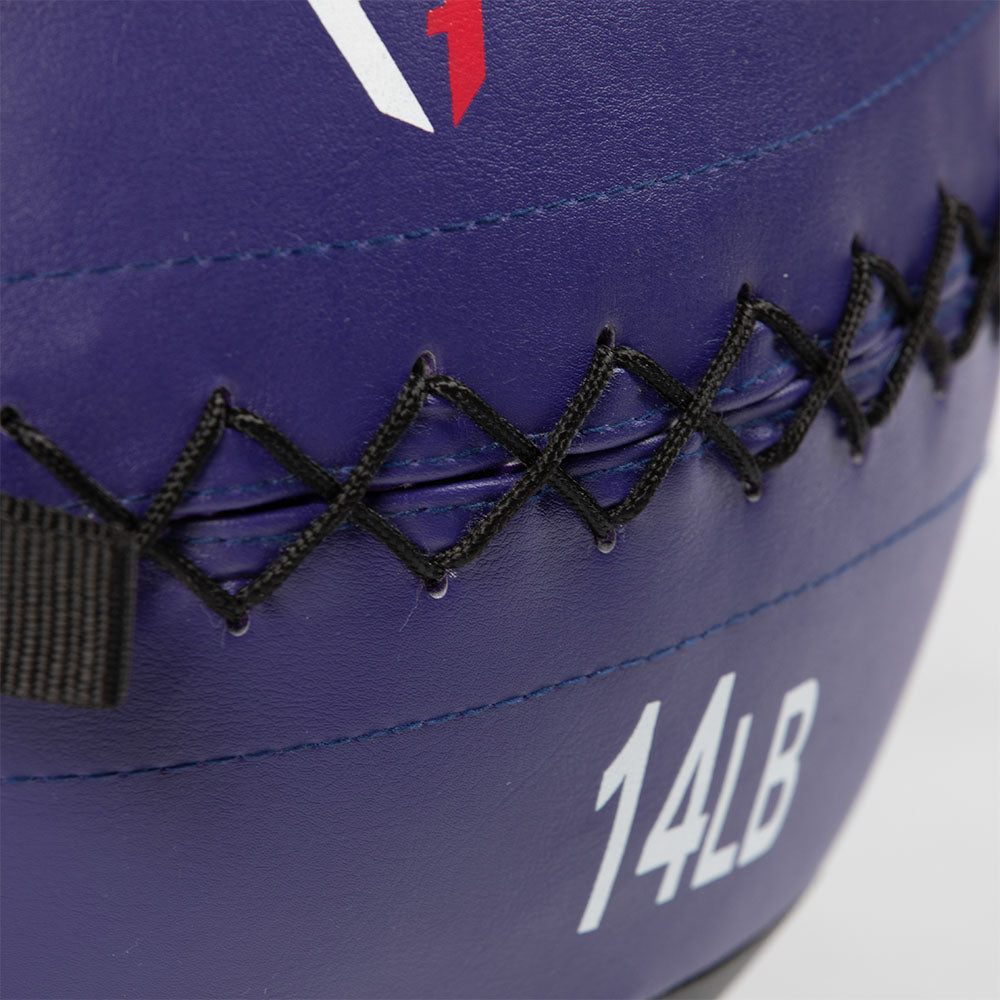 14 LB Soft Leather Medicine Wall Ball - view 4