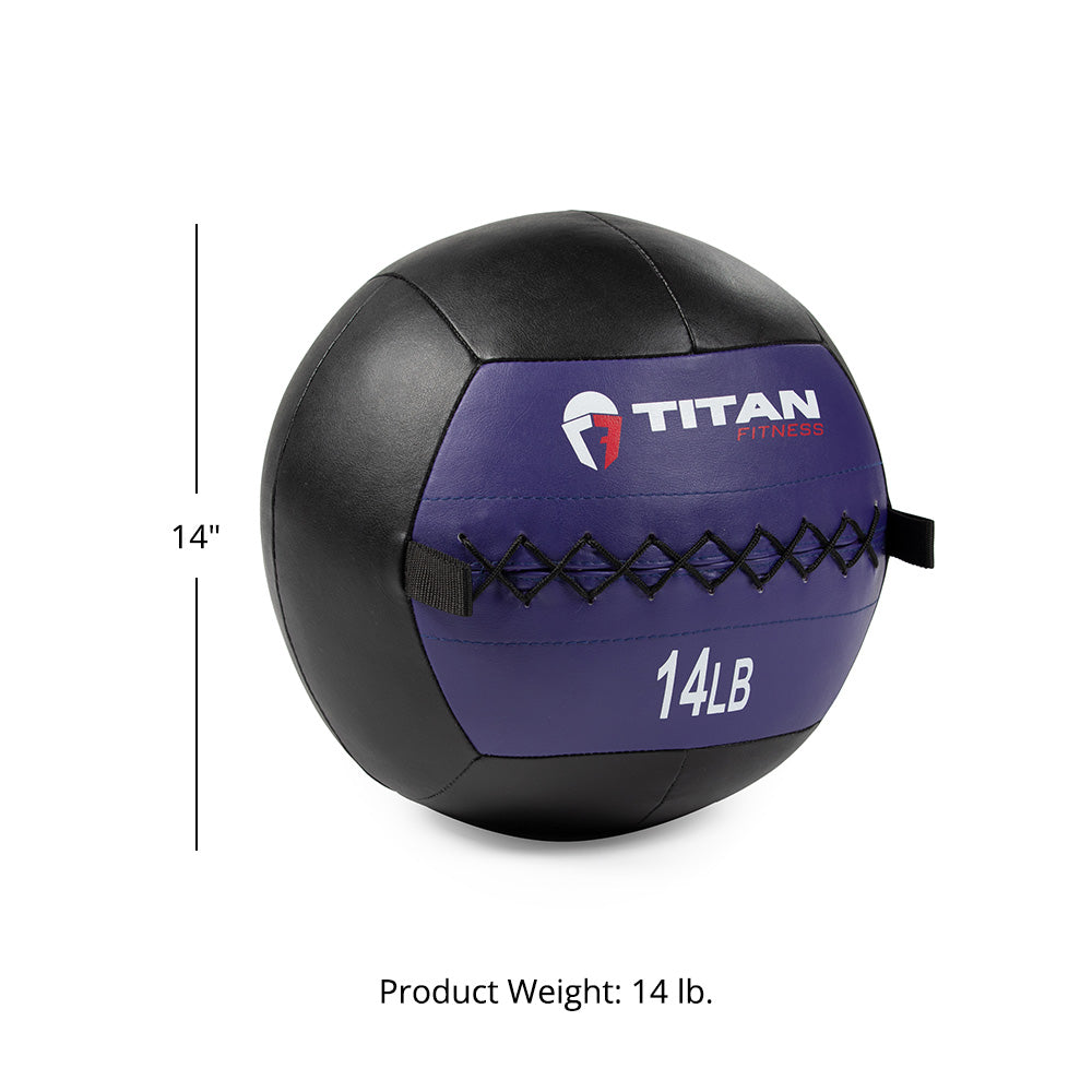 14 LB Soft Leather Medicine Wall Ball - view 7