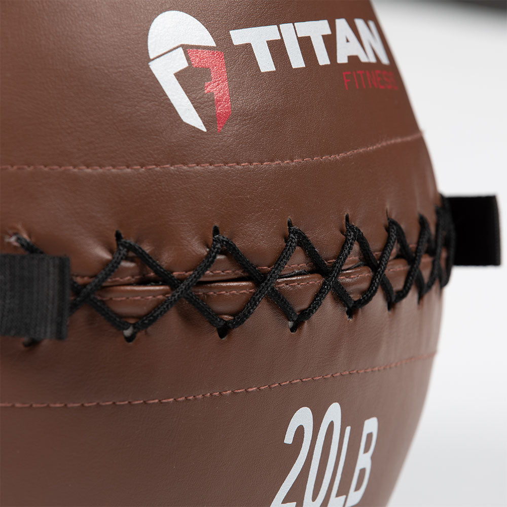 20 LB Soft Leather Medicine Wall Ball - view 4