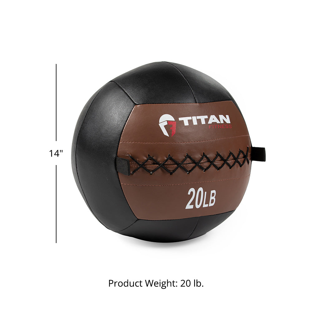 20 LB Soft Leather Medicine Wall Ball - view 7