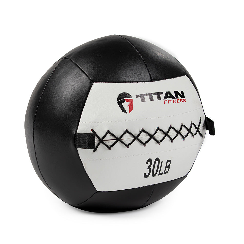 30 LB Soft Leather Medicine Wall Ball - view 1