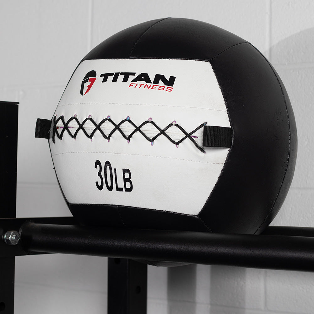 30 LB Soft Leather Medicine Wall Ball - view 2