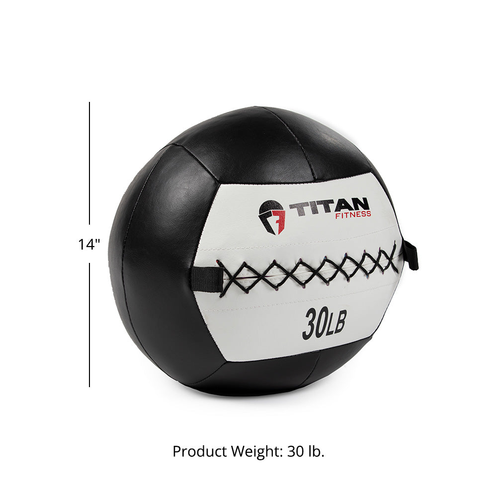 30 LB Soft Leather Medicine Wall Ball - view 2