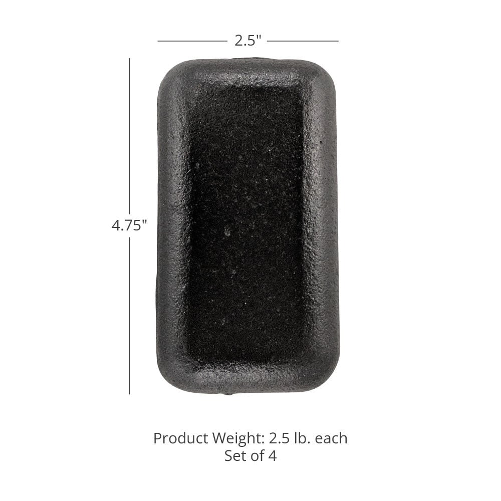 Scratch and Dent - Set of (4) 2.5 LB Weight Vest Ingots - FINAL SALE - view 2