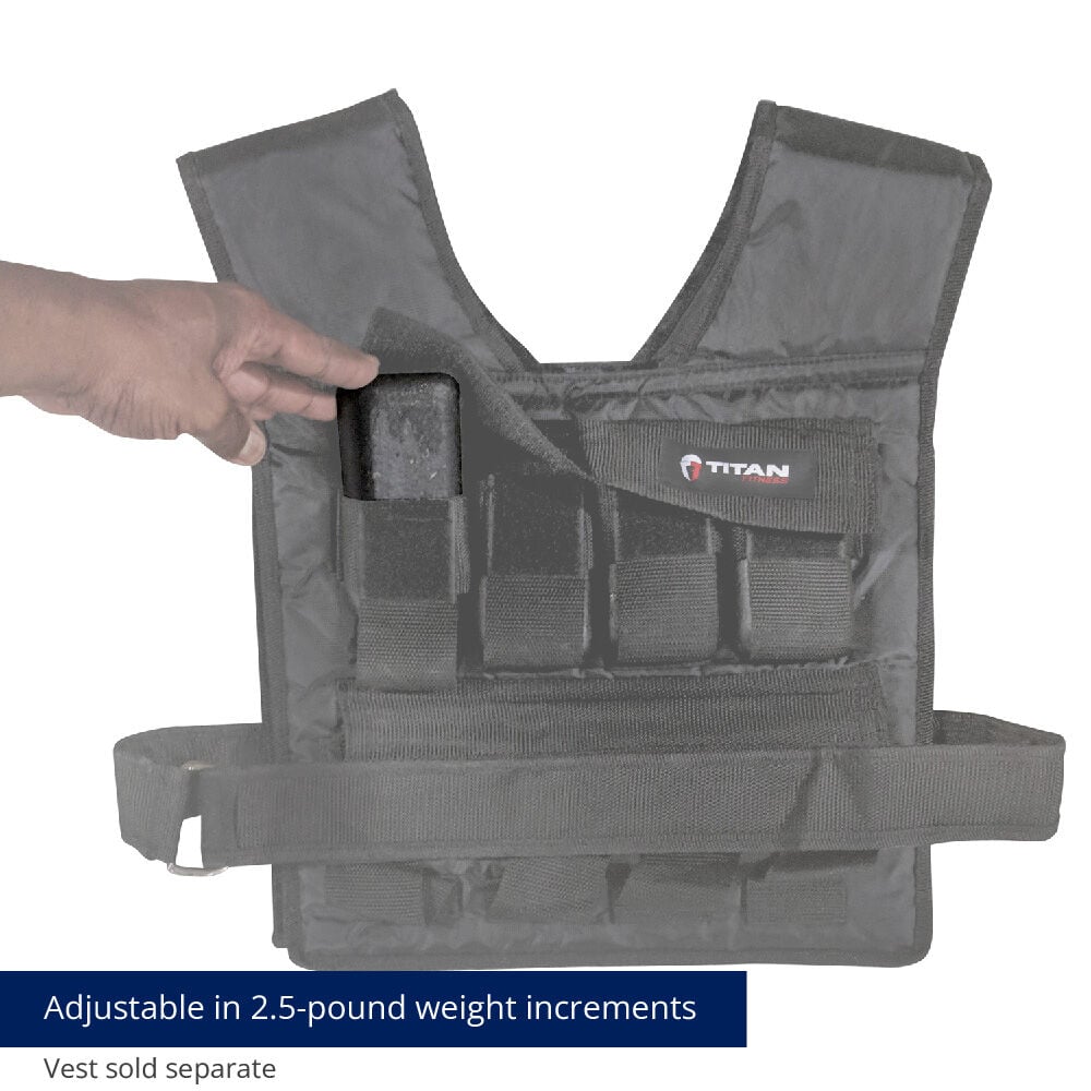 Scratch and Dent - Set of (4) 2.5 LB Weight Vest Ingots - FINAL SALE - view 3