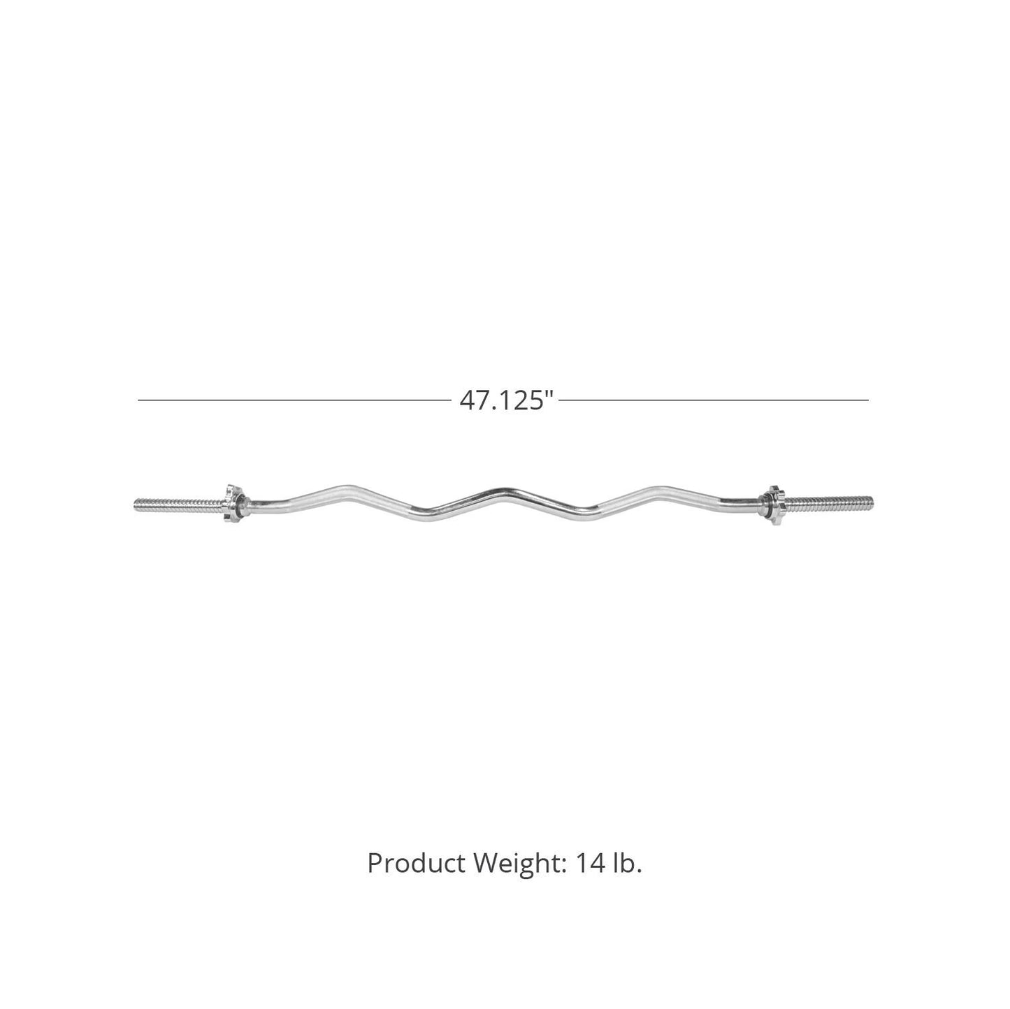 Scratch and Dent - 4' Standard Curl Bar - FINAL SALE - view 4