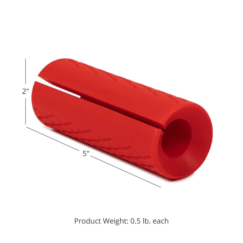 2" Red Weight Bar Grips - view 8