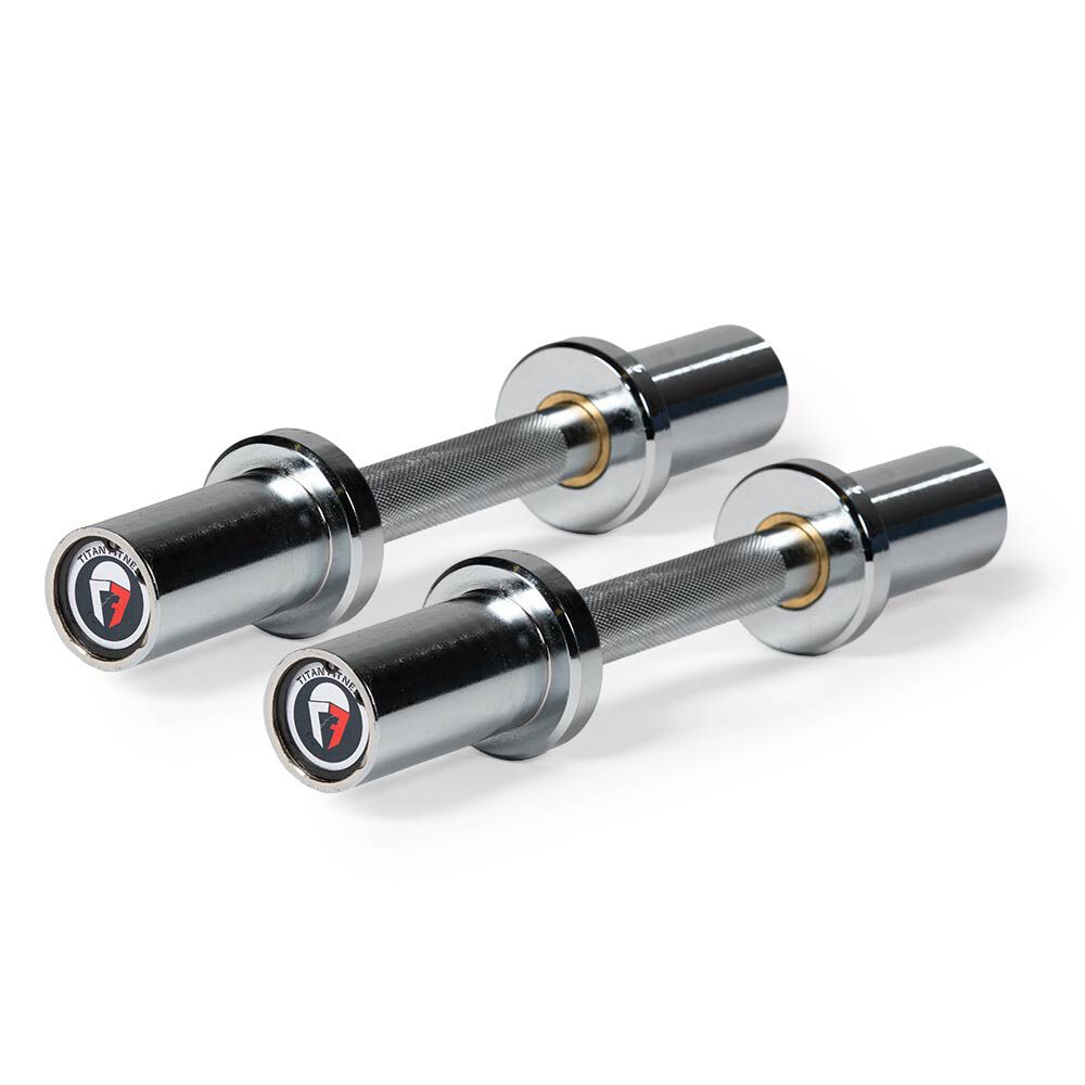 Scratch and Dent - Pair of Loadable 15" Olympic Dumbbell Handle - FINAL SALE - view 1