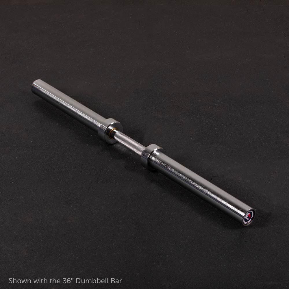 Scratch and Dent - Pair of Loadable 20" Olympic Dumbbell Handle - FINAL SALE - view 2