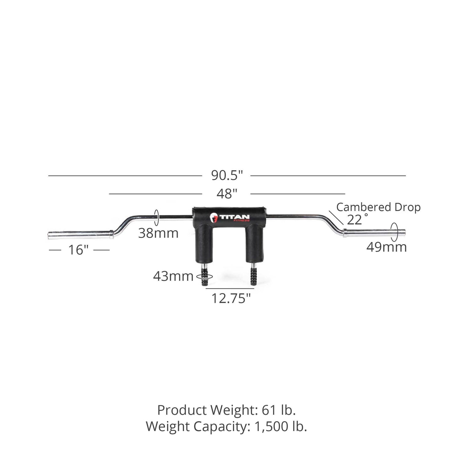 Safety Squat Olympic Bar V2 - view 10
