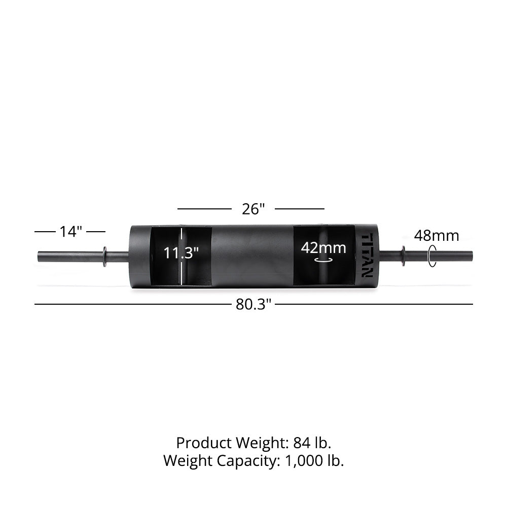 Rackable Strongman Log Bars - Barrel Size: 12" | 12"