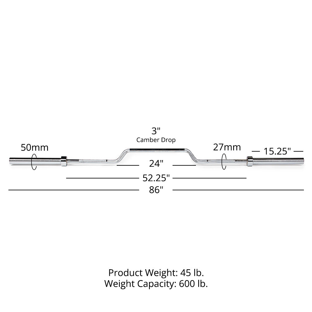 Cambered Bench Press Bar - view 10