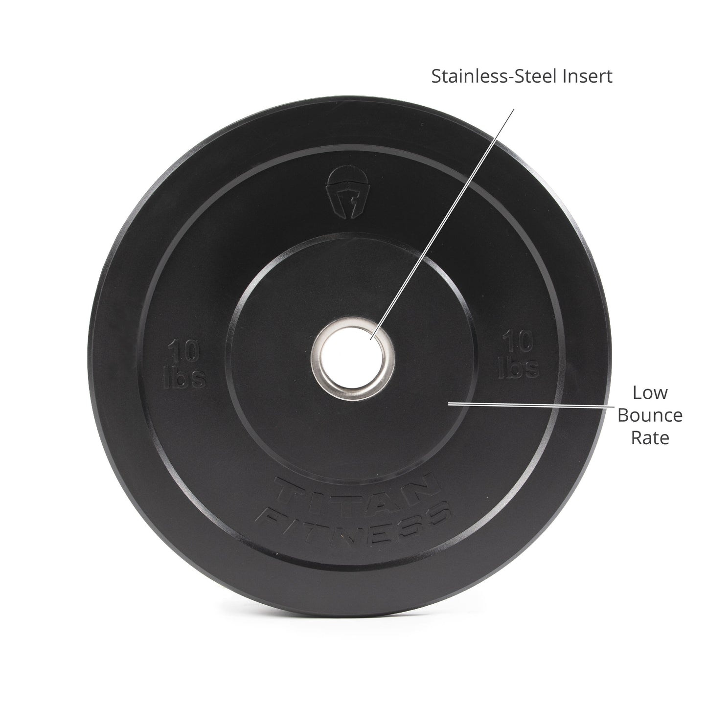 Scratch and Dent - 10 LB Pair Economy Black Bumper Plates - FINAL SALE - view 3