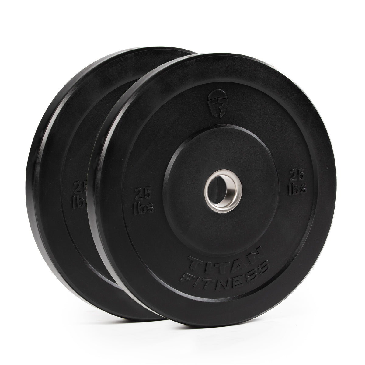 Scratch and Dent - 25 LB Pair Economy Black Bumper Plates - FINAL SALE - view 1