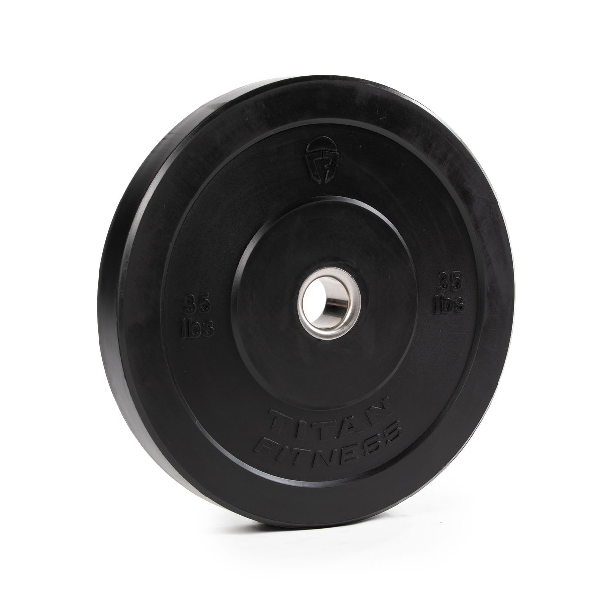 Scratch and Dent - 35 LB Single Economy Black Bumper Plate - FINAL SALE - view 1