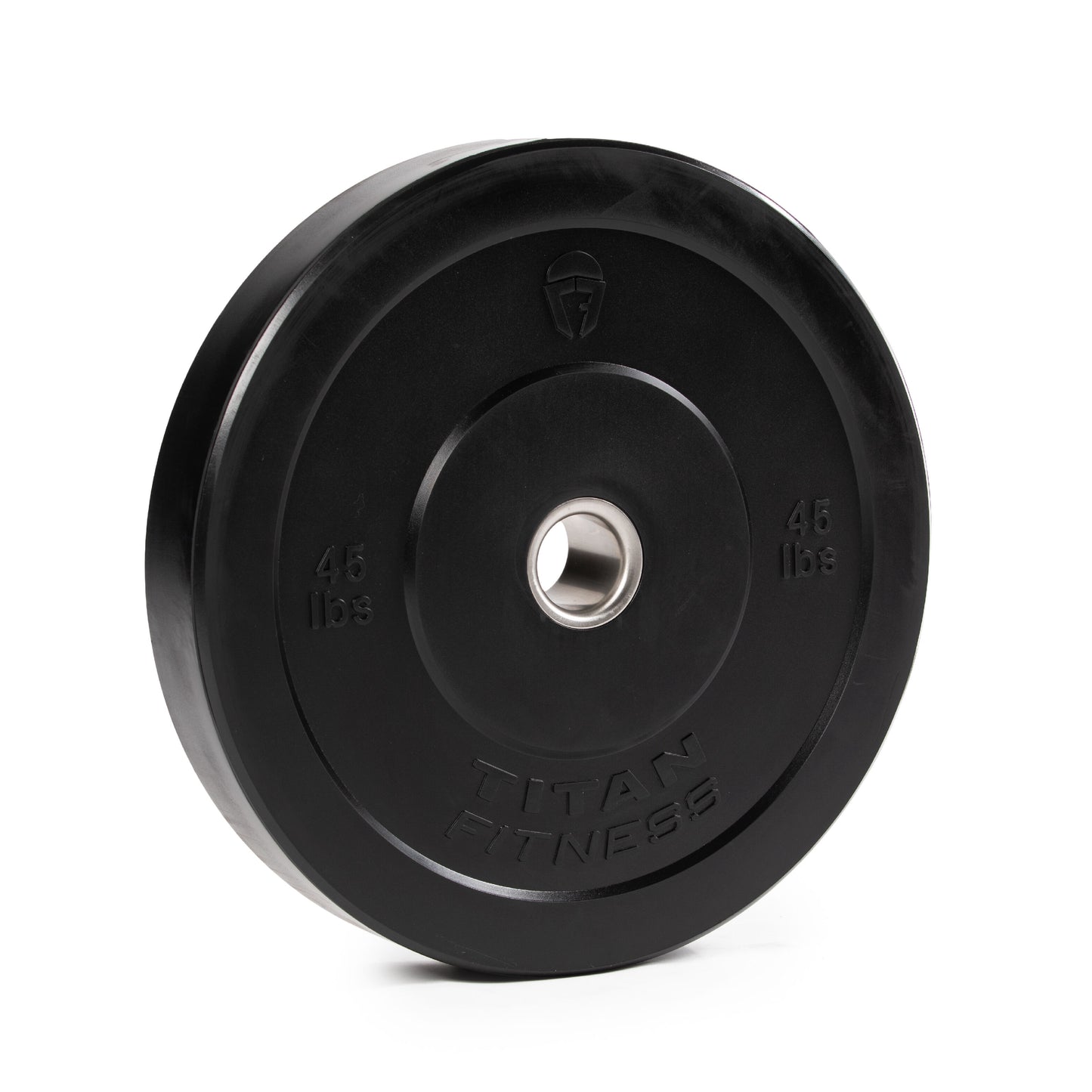 Scratch and Dent - 45 LB Single Economy Black Bumper Plate - FINAL SALE - view 1
