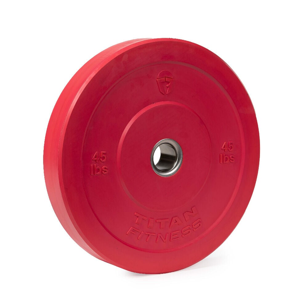 Scratch and Dent - Olympic Rubber Bumper Plates | Color | 45 LB Single - FINAL SALE - view 1