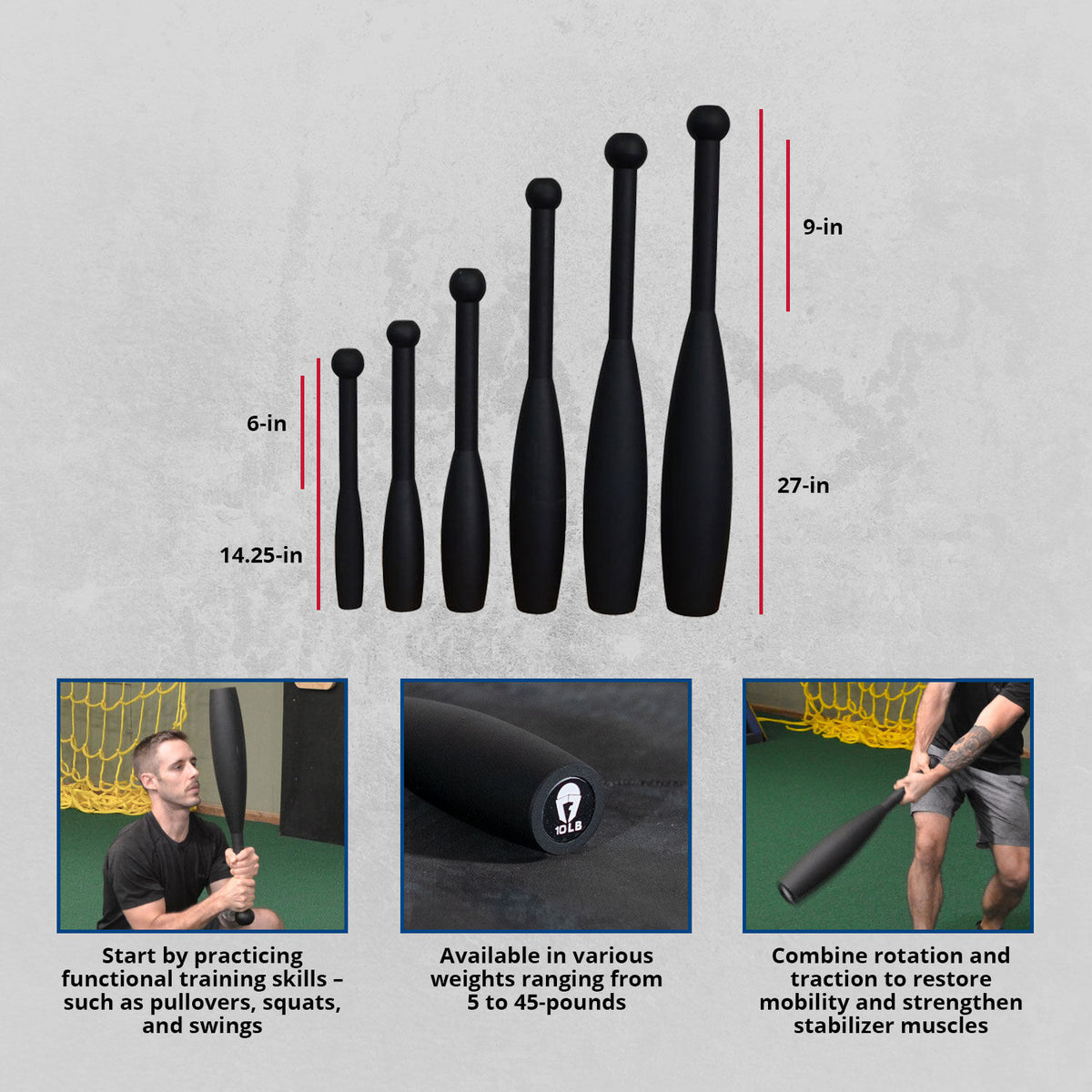 Scratch and Dent - Steel Club | 10 LB - FINAL SALE - view 2