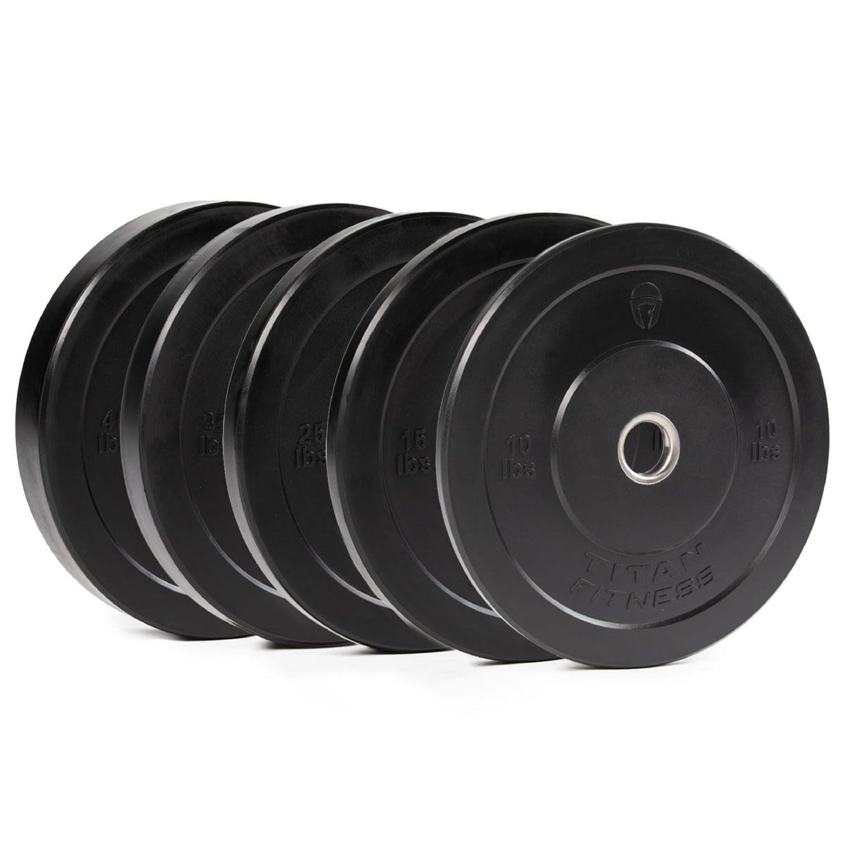 SCRATCH AND DENT - 260 LB Set Economy Black Bumper Plates - FINAL SALE - view 1