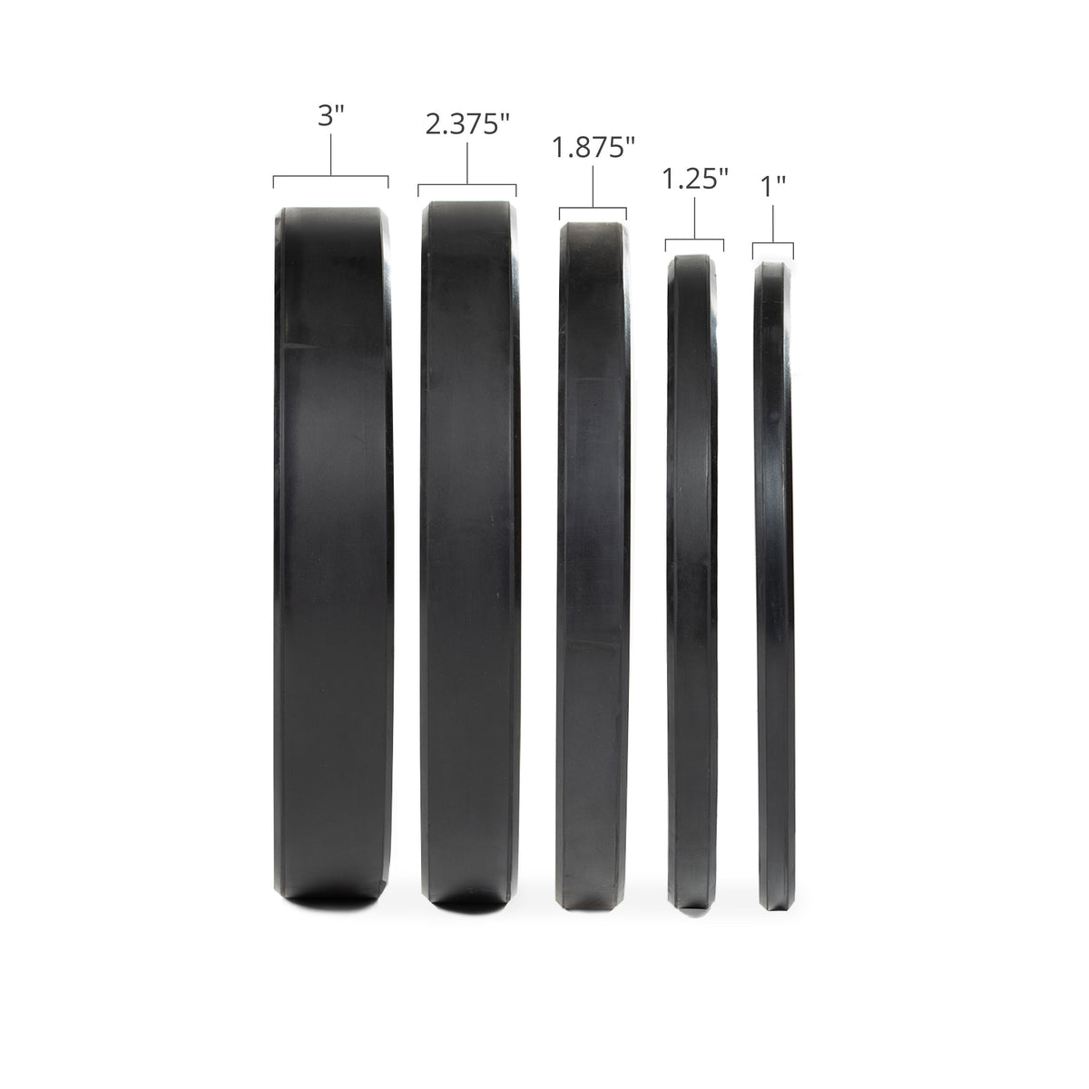 SCRATCH AND DENT - 260 LB Set Economy Black Bumper Plates - FINAL SALE