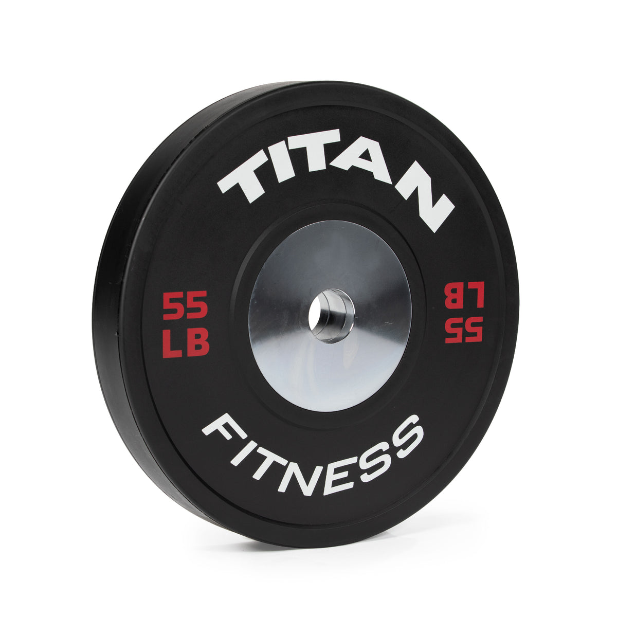 Scratch and Dent - 55 LB Single Elite Black Bumper Plate - FINAL SALE - view 1