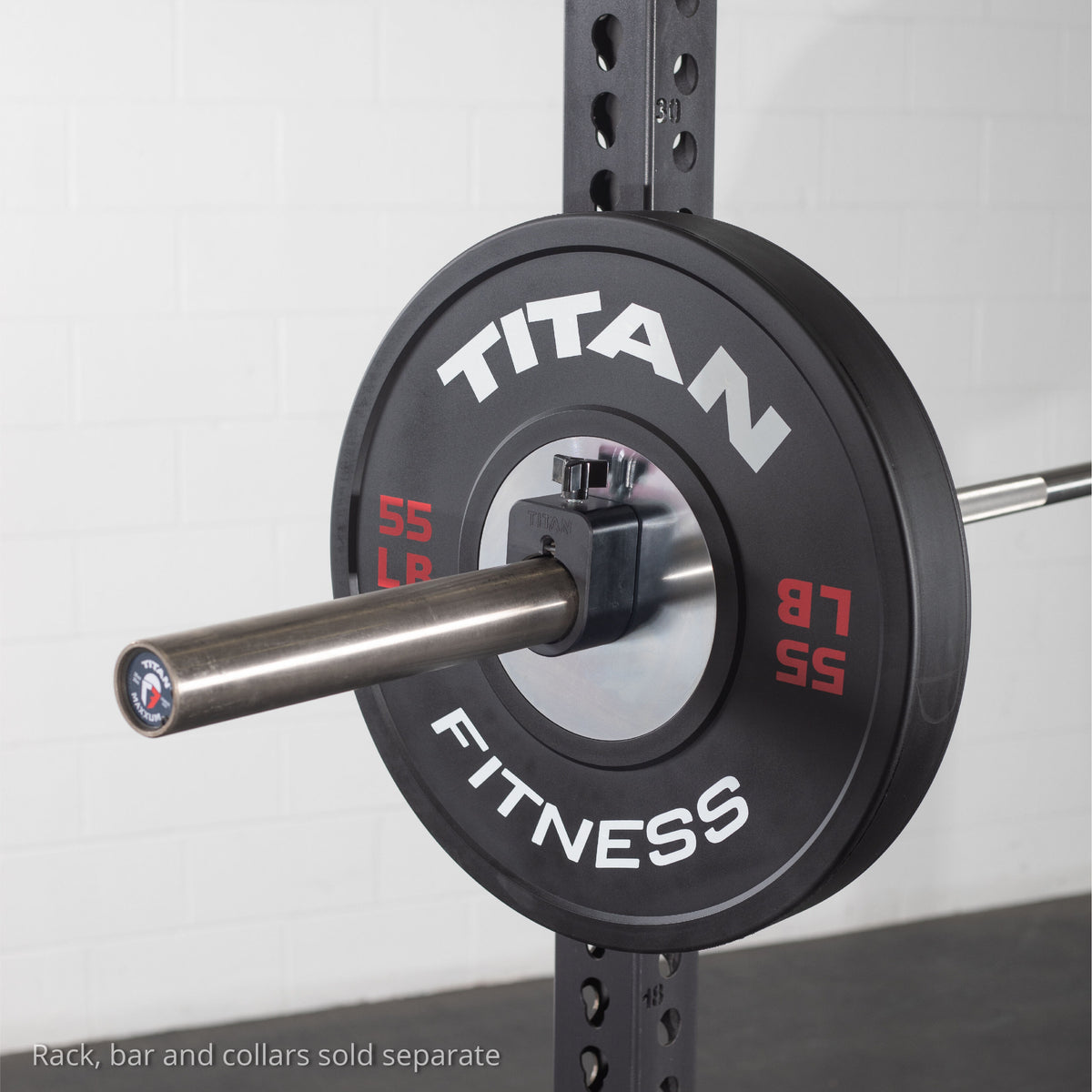 55 LB Single Elite Black Bumper Plate - view 4
