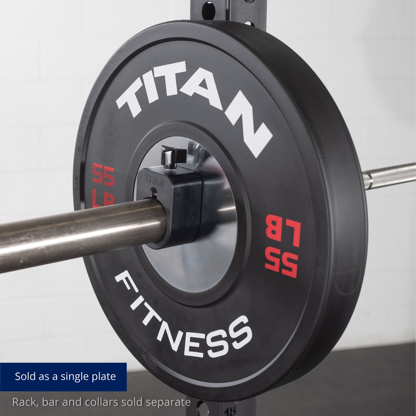 55 LB Single Elite Black Bumper Plate - view 5