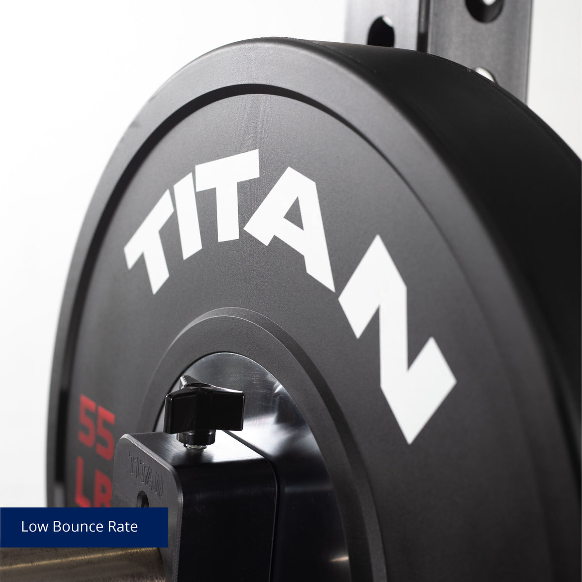 55 LB Single Elite Black Bumper Plate - view 6
