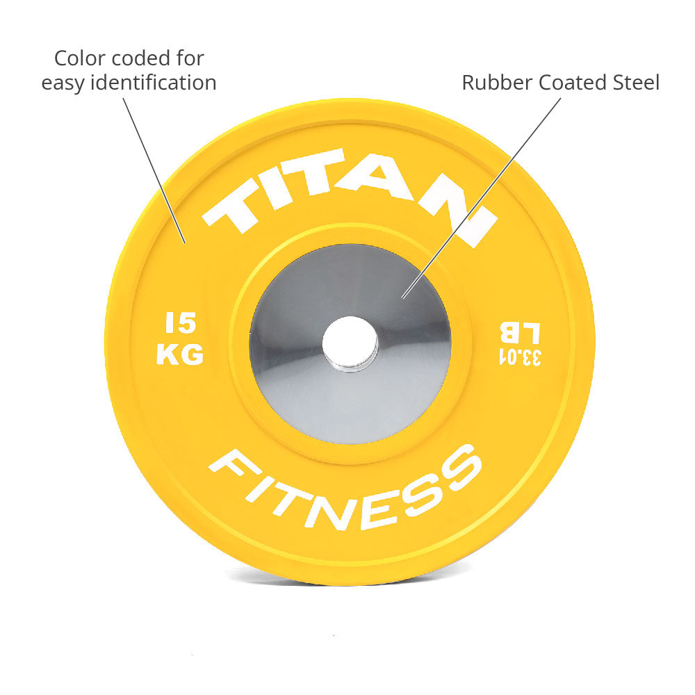 15 KG Single Elite Color Olympic Bumper Plate - view 3