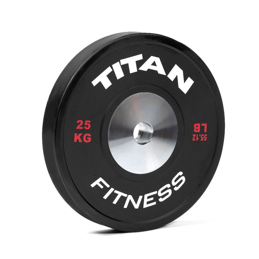 25 KG Single Black Elite Olympic Bumper Plate - view 1